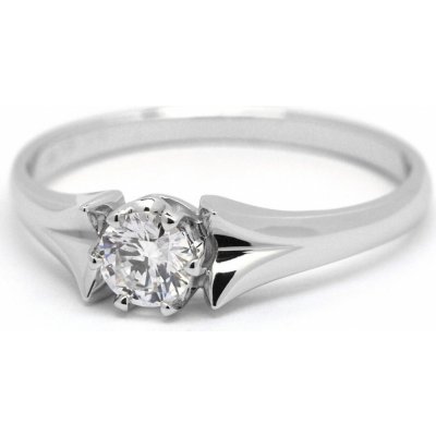 Klenoty Budín Luxusní diamantový zásnubní prsten s diamantem libovolná J 28846 17 – Zboží Mobilmania