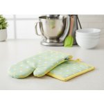 Kuchyňský SET rukavice/chňapka VERANO PUNTÍKY 18x30 cm/20X20 cm ESSEX, 100% bavlna – Hledejceny.cz