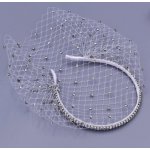 B-TOP Krystalová čelenka do vlasů se závojem Druh barvy: Bílá – Hledejceny.cz