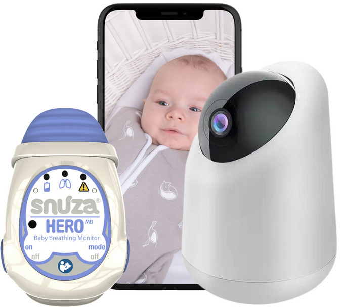 Natulino Videochůvička Yoko Smart + Monitor dechu Snuza Hero MD