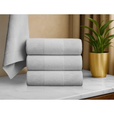Textilomanie sada ručníků CARRARA 30 x 30 cm světle šedá 3 ks – Zboží Dáma