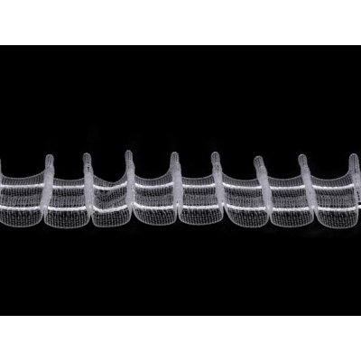 Záclonovka šíře 25 mm tužkové řasení Varianta: transparent, Balení: 50 m – Hledejceny.cz