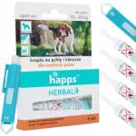 HAPPS Bylinné kapky proti blechám a klíšťatům pro střední psy 10-20 kg – Zboží Dáma