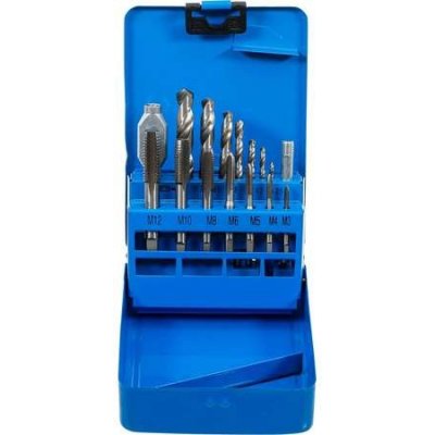 BGS Technic BGS 1987 Závitníky M3-M12, vrtáky 2,5-10,2 mm, sada 15 dílů – Zboží Mobilmania