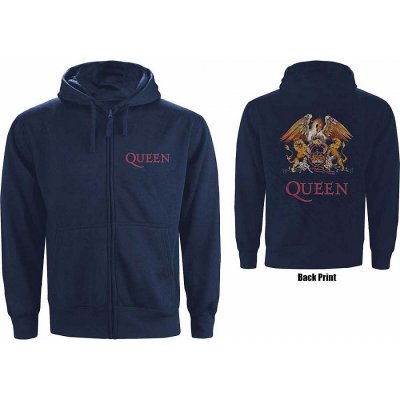 Queen mikina Classic Crest Navy Zipped