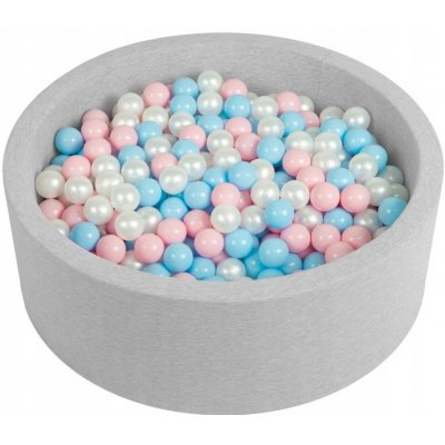 Divio Dětský suchý bazén 90x30 s míčky růžovo-modré 500 míčků – Zboží Dáma