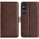 VSECHNONAMOBIL 77764 SIDE Peněženkové pouzdro pro Sony Xperia 1 VI tmavě hnědé – Zboží Živě
