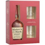 MAKERS MARK 45% 0,7 l (dárkové balení 2 sklenice) – Hledejceny.cz
