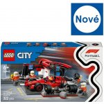 LEGO® City 60443 Zastávka v boxech F1 a personál s vozem Ferrari – Zboží Živě