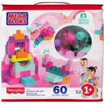 Mega Bloks Kostky v plastovém pytli růžová 60 ks – Zboží Dáma