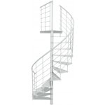 Minka STAIRS Kovové točité schodiště Milano bílé pr. 140 cm – Zboží Mobilmania