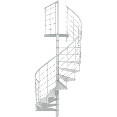 Minka STAIRS Kovové točité schodiště Milano bílé pr. 140 cm – Zboží Mobilmania