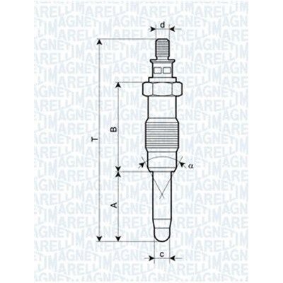 Žhavicí svíčka MAGNETI MARELLI 062900010304 – Zbozi.Blesk.cz