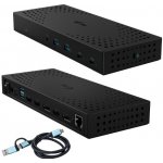 i-Tec USB 3.0 / USB-C / Thunderbolt 3, 3x 4K Docking Station + Power Delivery 85W CATRIPLE4KDOCKPD2 – Zboží Živě