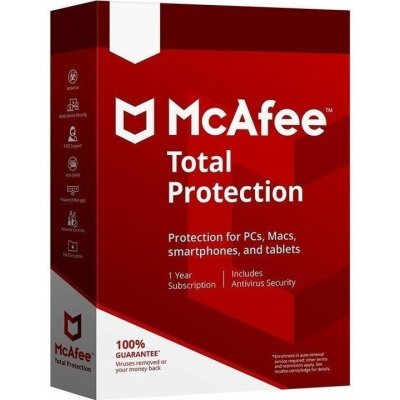 McAfee Total Protection, 3 lic. 1 rok (MTP113NR3RAAD) – Hledejceny.cz