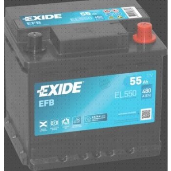 Exide Start-Stop EFB 12V 55Ah 480A EL550