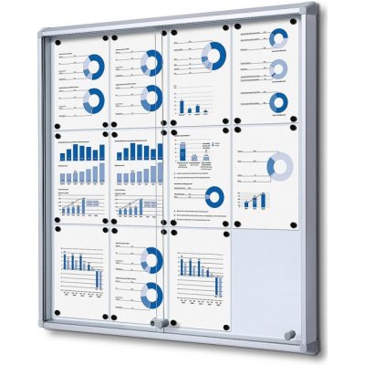 A-Z Reklama CZ Informační Vitrína s posuvnými dvířky s protipožární certifikací, SCSL12xA4 - pro 12 x A4 – Zbozi.Blesk.cz