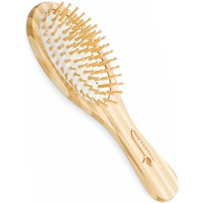 Spa beauty Kartáč dřevěný na vlasy střední ovál, dřevěné masážní trny 350225