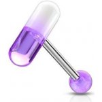 Šperky4U piercing do jazyka kapsle PJ01001-WA – Zboží Mobilmania