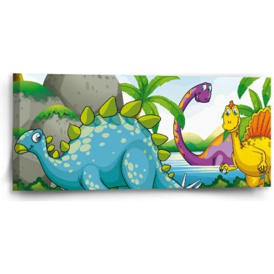 Sablio Obraz Dinosauři 3 - 110x50 cm – Hledejceny.cz