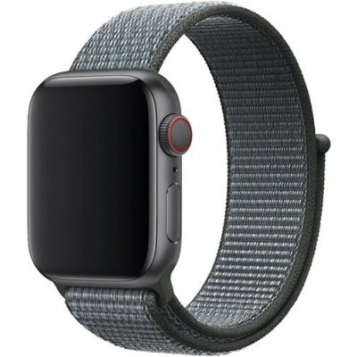 Crested Bouřkově šedý provlékací řemínek na suchý zip pro Apple Watch 42, 44 a 45 mm YACZ-Y885