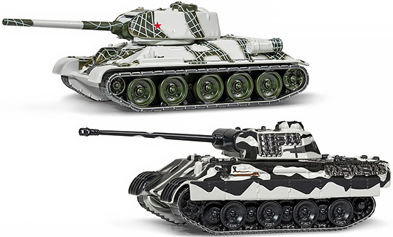 Corgi CORGI Toys Sada: Tank Panther 1945 + Tank T-34 1943 1:87