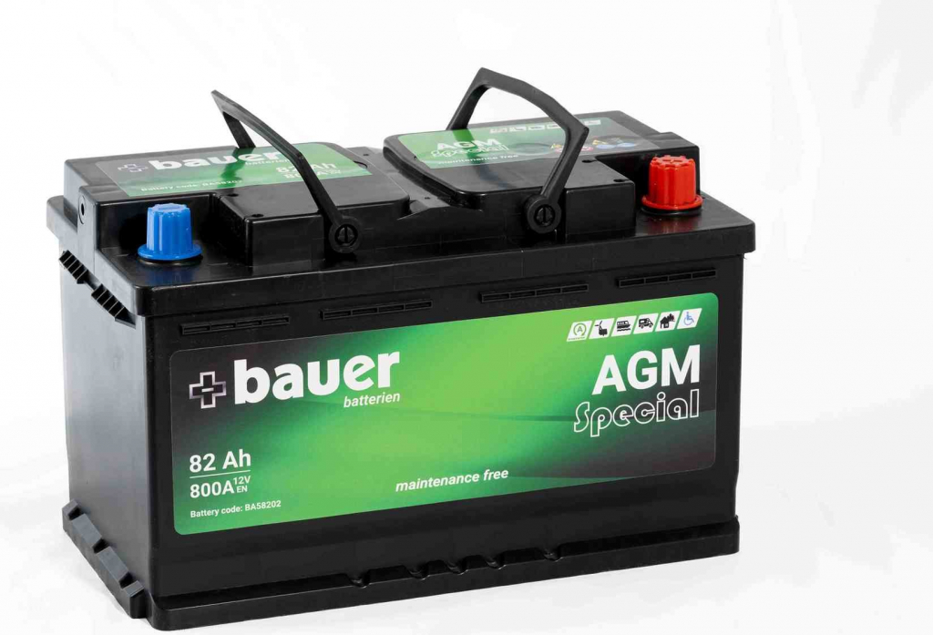 Bauer AGM 12V 82Ah 800A BA58202