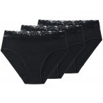 esmara Dámské kalhotky 3 kusy černá – Zboží Dáma