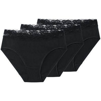 esmara Dámské kalhotky 3 kusy černá – Zboží Dáma
