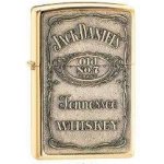 Zippo benzínový JACK DANIEL 24146’S LABEL BRASS EMBLEM – Zboží Mobilmania