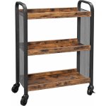 SONGMICS Pojízdný regál industriální 66x26 cm – Zboží Dáma