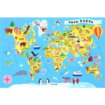 Trefl Mapa světa 100 dílků