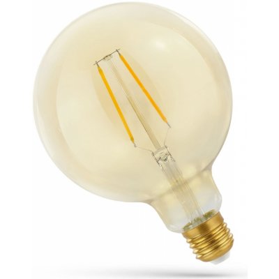 Spectrum LED žárovka GLOB G125 E-27 230V 5,5W COG 230V CCT 1700K-2700K +DIM AMBER Wi-Fi/BT SMART