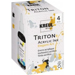 Kreul Triton Sada akrylový inkoust Elegant Art 4 barvy