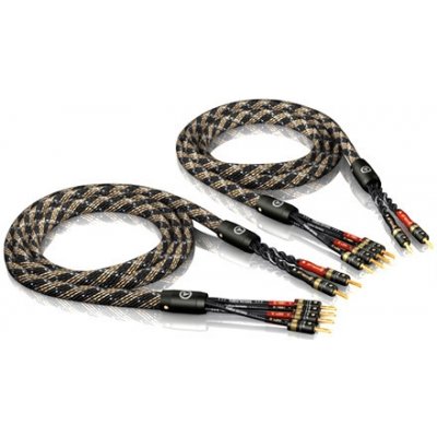 Viablue Bi-Wire 4x4mm, T6s banánky - set 2x3m – Hledejceny.cz