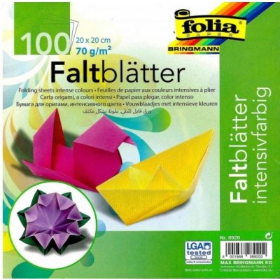 Folia Origami papír mix barev 70g/m2 20x20 cm 100ks – Hledejceny.cz