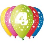 SMART Balónky potisk čísla 4 v bal. 30 cm – Hledejceny.cz