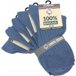 100% bavlna klasické dámské 100% bavlněné jednobarevné žebrované ponožky mix2 – Hledejceny.cz