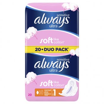 Always Ultra Sensitive Normal Duo 20 ks