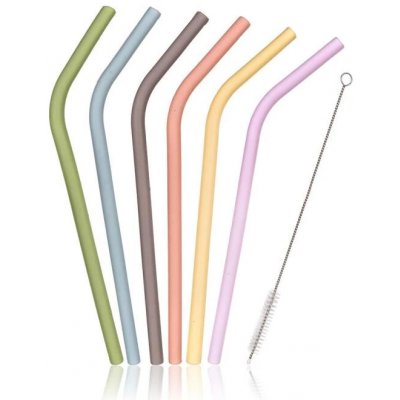 BANQUET zahnutá silikonová brčka 9 x 220 mm 1 kartáček – Zboží Mobilmania