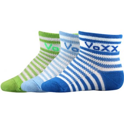 FREDÍČEK kojenecké ponožky VoXX balení 3 páry Pruhy kluk