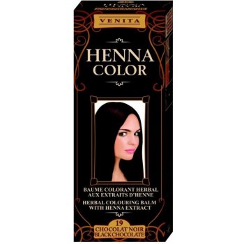 Henna balzám barvicí 19 černá čokoláda 75m