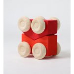 Grimm's Stohovací autíčka 2ks červené – Zboží Mobilmania