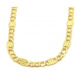 B&B Goldinvestic Zlatý řetízek figaro zdobený proužky N5754-585/1000 – Sleviste.cz