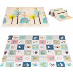 Ecotoys Dětská pěnová podložka výuková oboustranná skládací růstová abeceda – Zboží Dáma