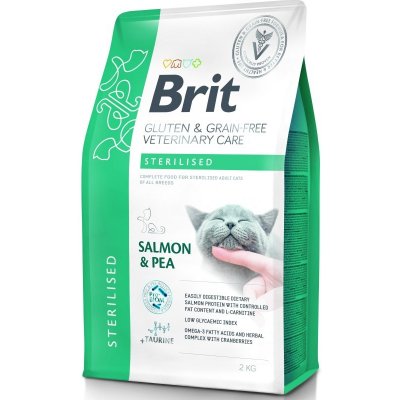 Brit Veterinary Diets Cat GF Care Sterilised 2 kg – Zbozi.Blesk.cz