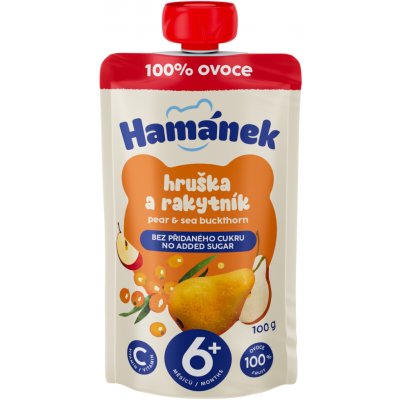 Hamánek kapsička Hruška rakytník jablko 100 g – Zboží Dáma