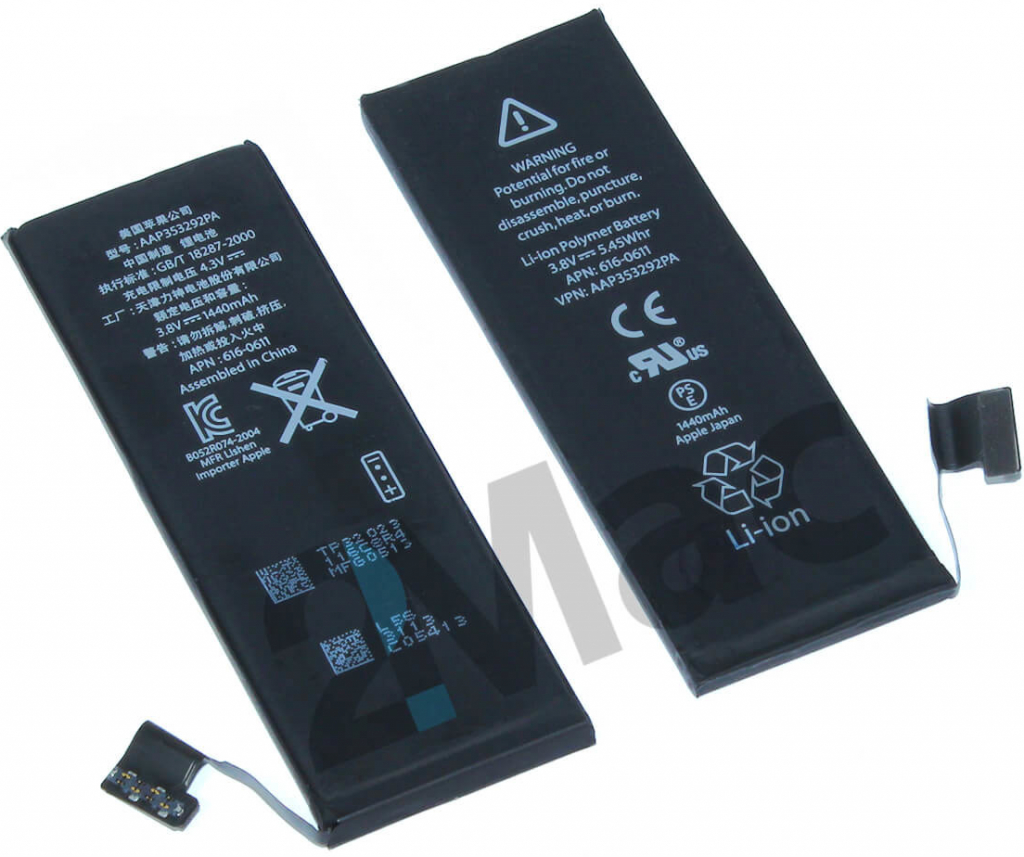 Apple iPhone 5 Li-Pol, 3,8 V 1440 mAh