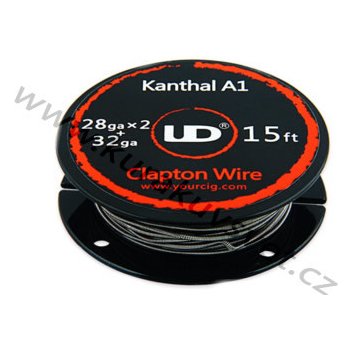 UD Clapton drát Kanthal A1 0,2mm + 0,3mm x 2mm 4,6m 1ks