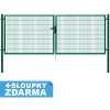 Branka Brána Pilofor Super šířka 4090mm, svařovaný panel 50x200mm, FAB Výška v mm:: 1580 mm